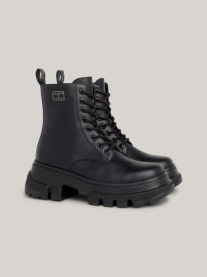 Black mid hotsell boots mens