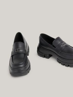 Thick sole store loafers mens