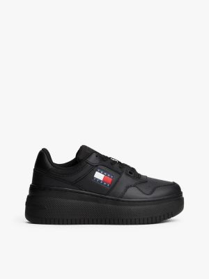 Flatform on sale black trainers