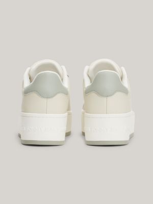 Essential Fine Cleat Flatform Trainers Beige Tommy Hilfiger