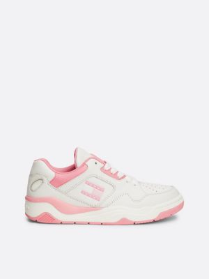 Tommy hilfiger pink on sale trainers