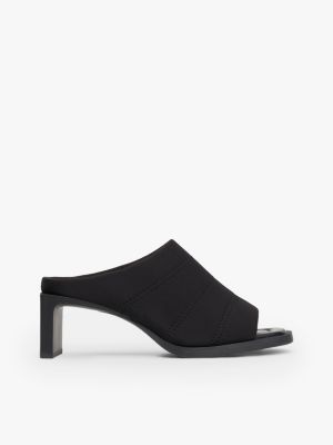 Leather block heel mules best sale