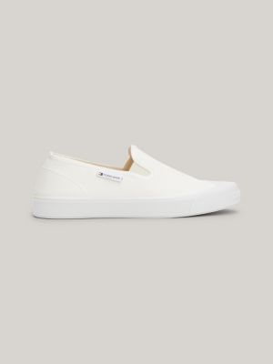 Slip-On Canvas Bumper Trainers | White | Tommy Hilfiger