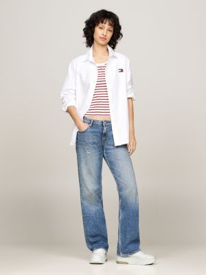 grey the brooklyn leather flatform trainers for women tommy jeans