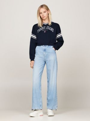 rosa the brooklyn flatform-sneaker aus leder für damen - tommy jeans