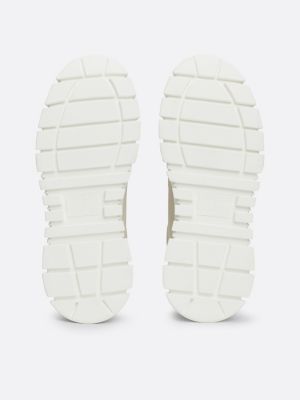 white leather flatform trainers for women tommy jeans