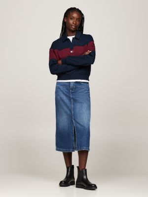 bottines chelsea en cuir fourrées crantées noir pour femmes tommy jeans