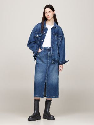 bottines chelsea mi-mollet en cuir crantées noir pour femmes tommy jeans