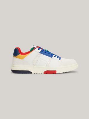 white tommy jeans international games the brooklyn sneaker für damen - tommy hilfiger