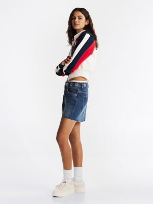 sneakers the greenwich con suola alta bianco da donne tommy jeans