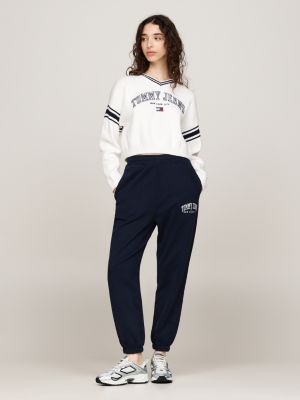 zapatillas de running metalizadas gris de mujeres tommy jeans