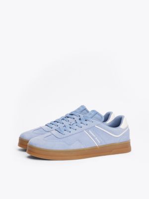 multi the greenwich sneaker aus wildleder für damen - tommy jeans