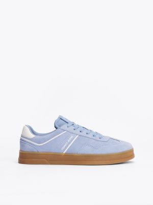 multi the greenwich suède sneaker voor dames - tommy jeans