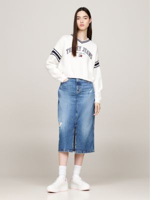 baskets compensées en cuir à détail métallisé rose pour femmes tommy jeans