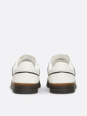 Exclusive strukturierter Court-Sneaker | Weiß | Tommy Hilfiger 