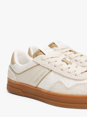 multi the greenwich leather trainers for women tommy jeans