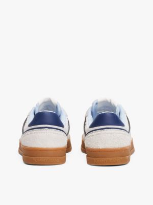 grau the greenwich ledersneaker für damen - tommy jeans