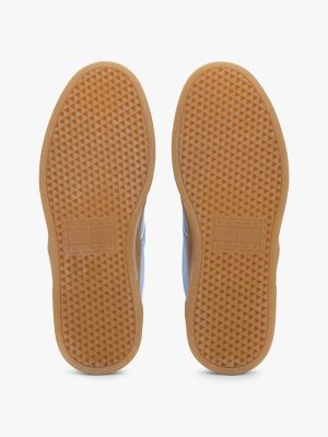 multi the greenwich suede platform trainers for women tommy jeans