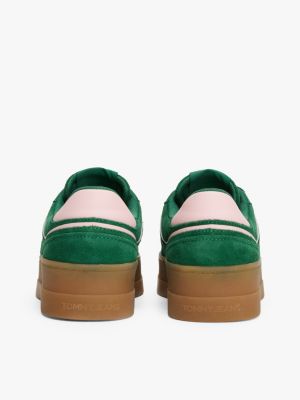 kolorowy zamszowe buty sportowe z linii the greenwich dla kobiety - tommy jeans