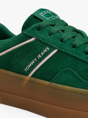 kolorowy zamszowe buty sportowe z linii the greenwich dla kobiety - tommy jeans