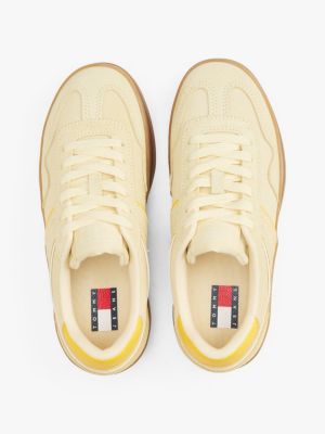 multi the greenwich suede platform trainers for women tommy jeans