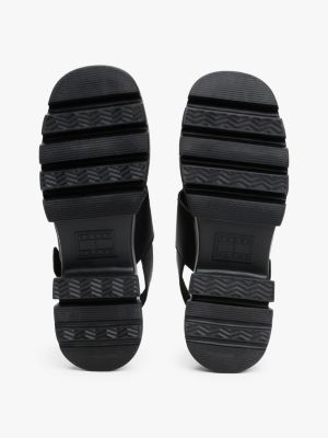 black chunky cleat sandals for women tommy jeans