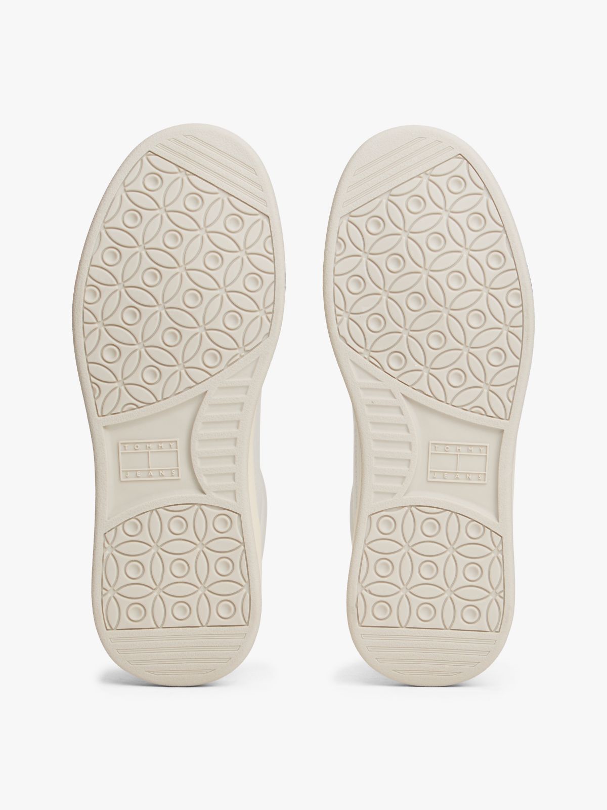 Leather Embossed Logo Trainers — White