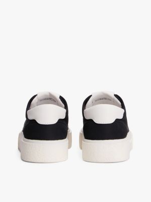 multi sneaker aus canvas mit plateau-sohle für damen - tommy jeans