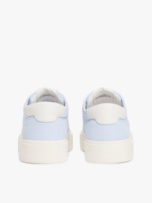 blue canvas platform trainers for women tommy jeans