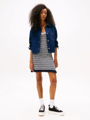 meerdere kleuren platform sneaker met profielzool voor dames - tommy jeans
