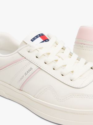 white the greenwich colour-pop trainers for women tommy jeans