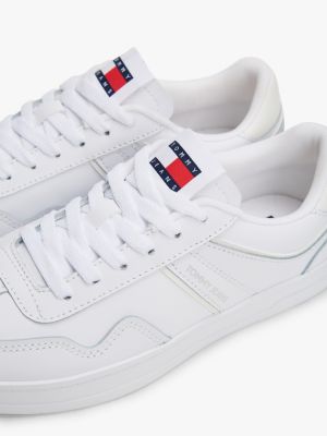 white the greenwich colour-pop trainers for women tommy jeans