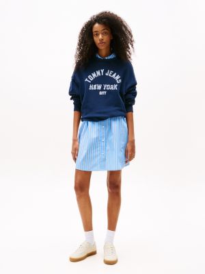 baskets the greenwich en textile blanc pour femmes tommy jeans