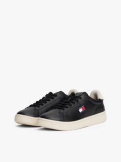 Archive Court Leather Trainers — Black 2