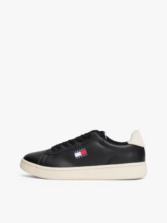 Archive Court Leather Trainers — Black 7