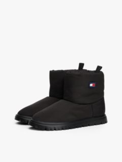 Warm Lined Cleat Snow Boots — Black 2