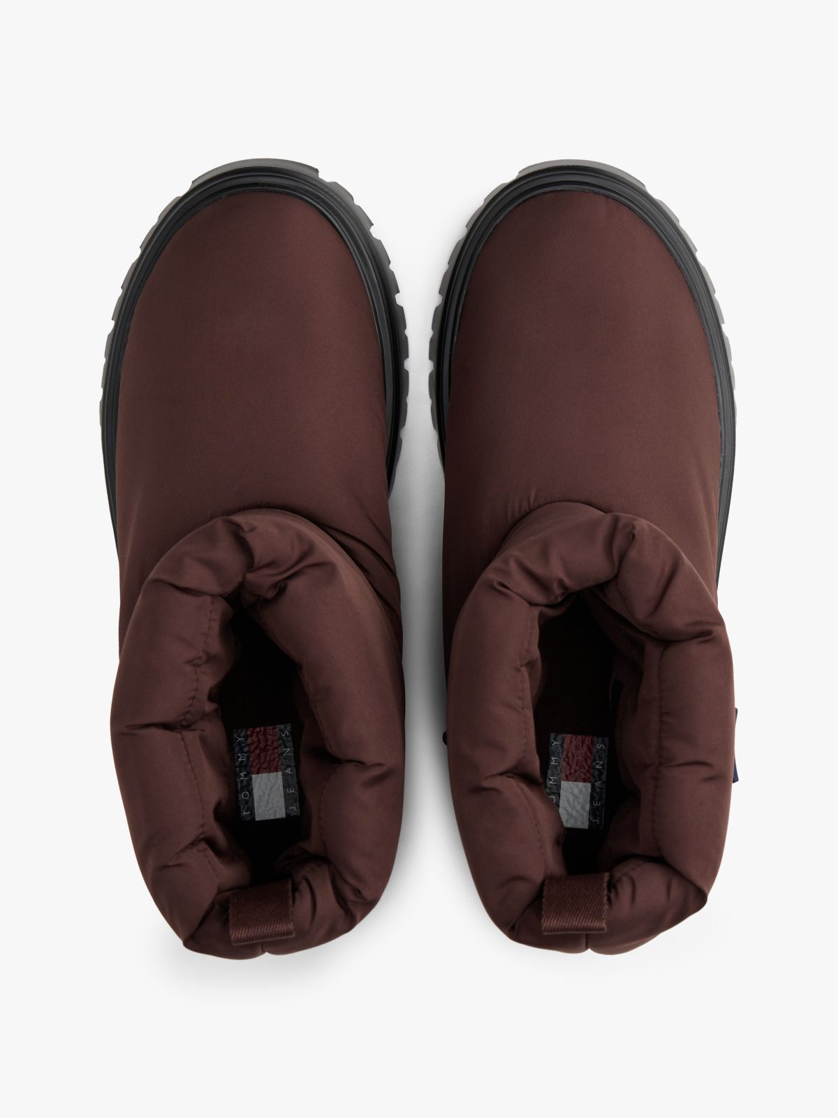Warm Lined Cleat Snow Boots — Brown
