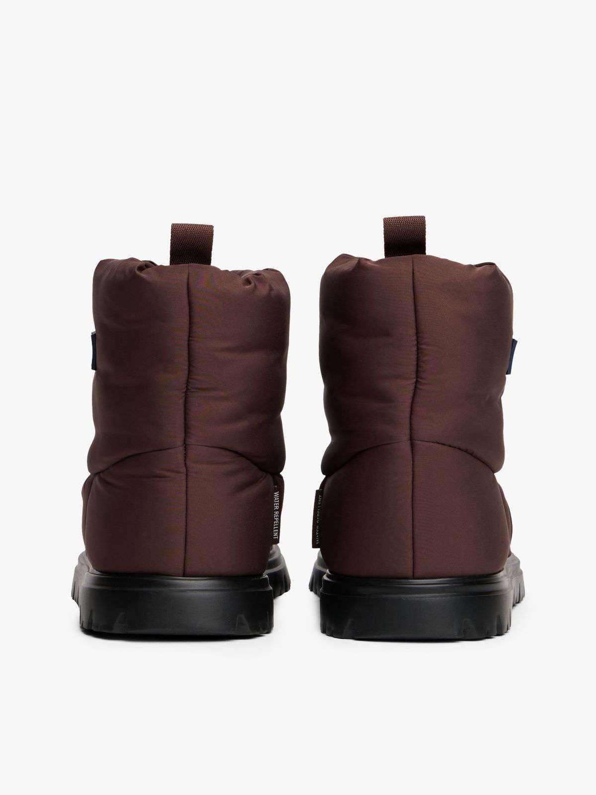 Warm Lined Cleat Snow Boots — Brown