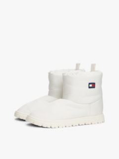 Warm Lined Cleat Snow Boots — White 2