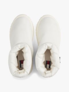Warm Lined Cleat Snow Boots — White 3