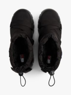 Warm Lined Chunky Cleat Hybrid Snow Boots — Black 3