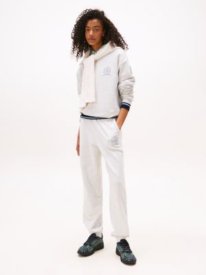 groen archive sneaker met profielzool voor dames - tommy jeans