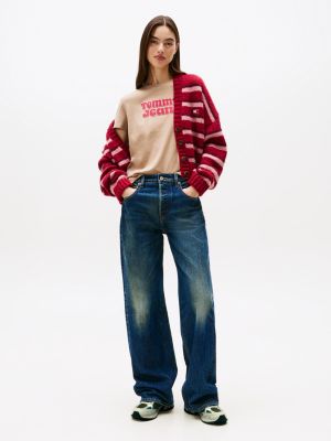baskets multitextures à semelle crantée plusieurs couleurs pour femmes tommy jeans