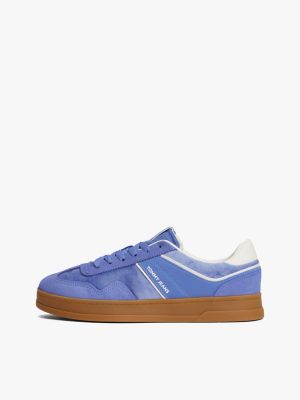 blue the greenwich suede trainers for women tommy jeans