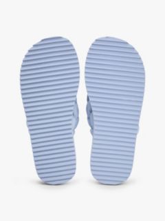 Braided Padded Strap Serrated Flip-Flops — Blue 5