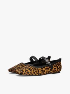 Leopard Print Mary Jane Ballerinas — Multi 2