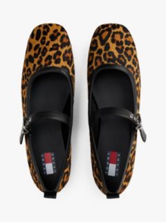 Leopard Print Mary Jane Ballerinas — Multi 3