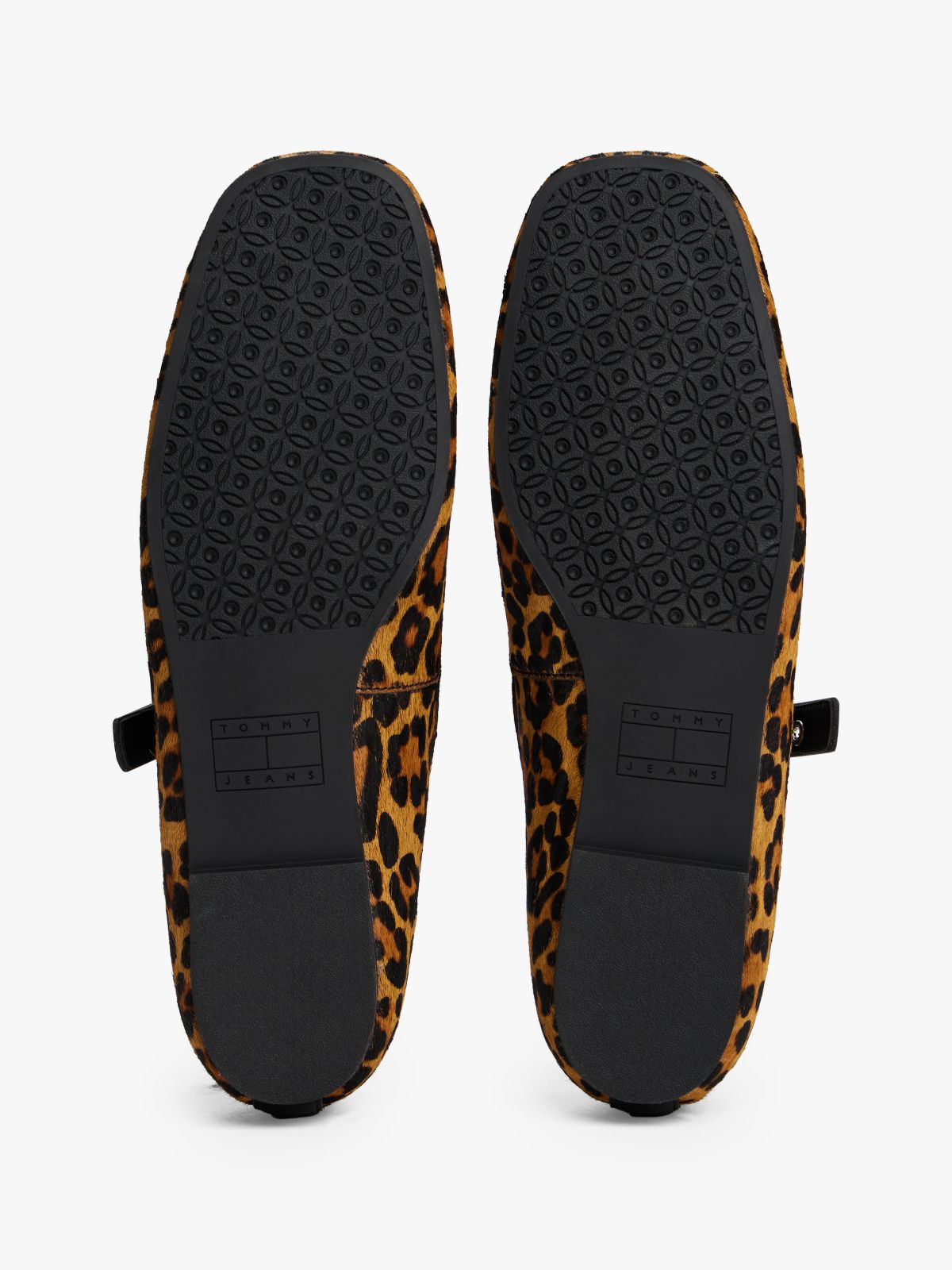 Leopard Print Mary Jane Ballerinas — Multi