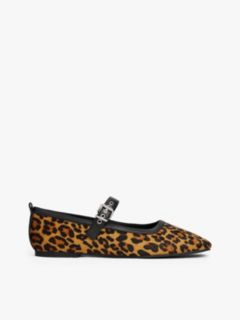 Leopard Print Mary Jane Ballerinas — Multi 1
