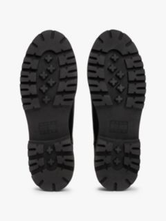Leather Rubberised Logo Cleat Chelsea Boots — Black 5